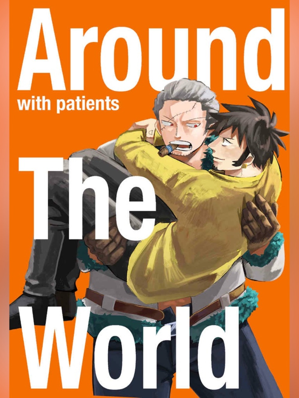 SmoLaw Smoker x Law Yaoi Manga Doujinshi Around the World with Patients